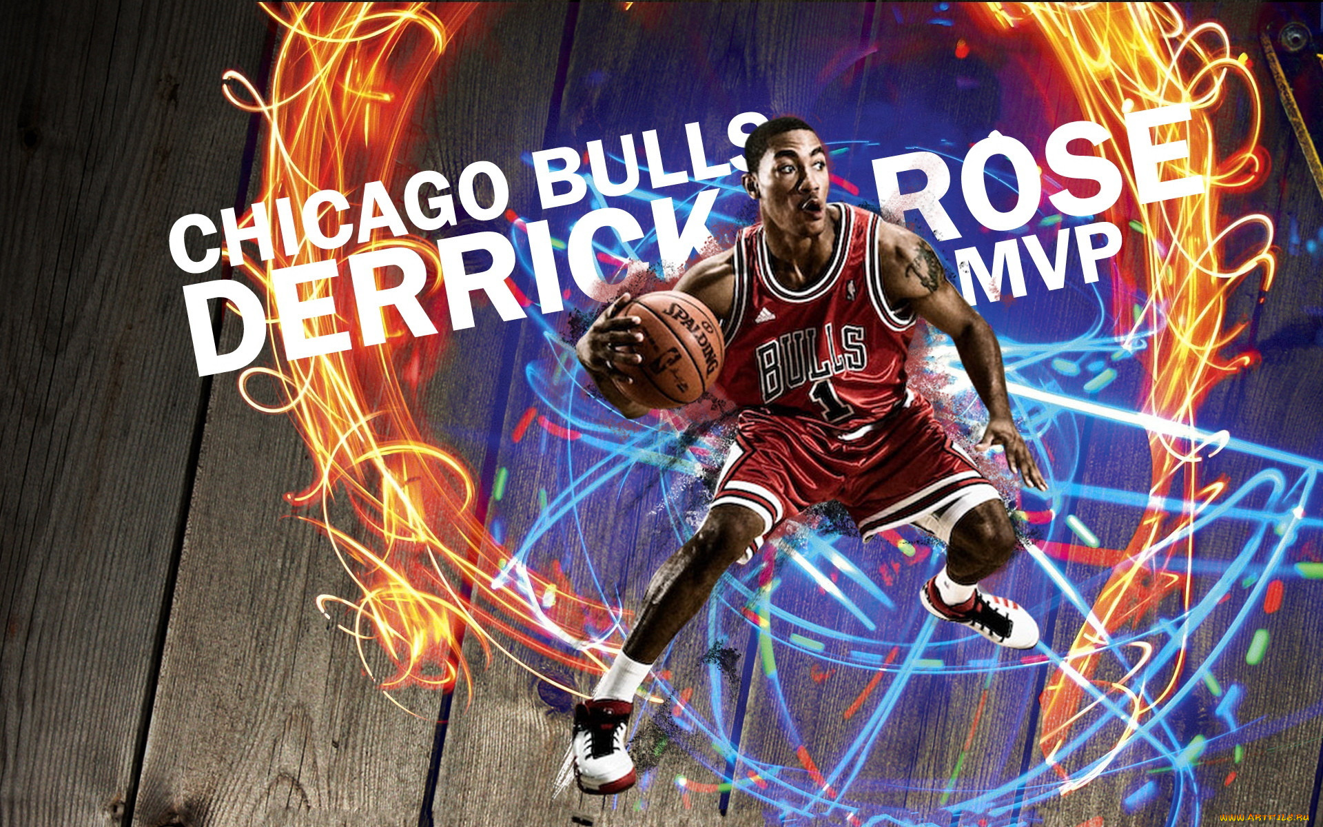 Баскетбол обои Derrick Rose